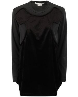Comme des Garçons X Poly Velveteen Top - Black