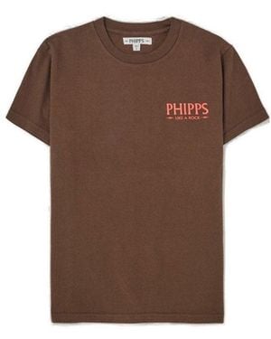 Phipps Like A Rock Crewneck T-Shirt - Brown