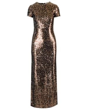 Palm Angels Leopard Dress - Brown