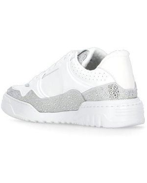 Philipp Plein Embellished Low-Top Trainers - White
