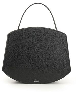 SAVETTE Structured Shoulder Bag - Black