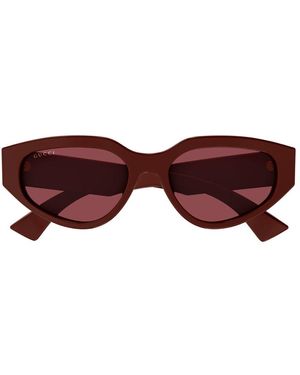 Gucci Cat-Eye Frame Sunglasses - Brown