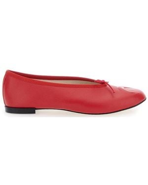 Marine Serre X Camille Repetto Lilouh Crescent Moon Ballet Flats - Red