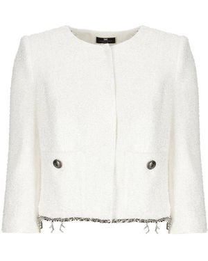 Elisabetta Franchi Jackets - White