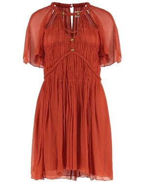 Isabel Marant Cut Out Detailed Mini Dress - Red