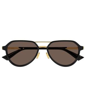 Bottega Veneta Aviator Sunglasses - Brown