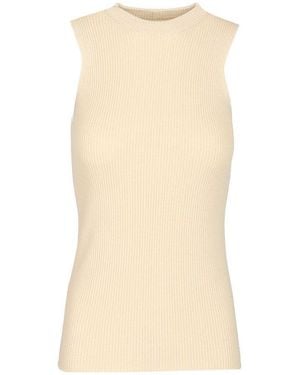 Rick Owens Sleeveless Knitted Top - Natural