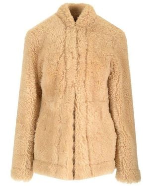 TOTEME Cinched Long Sleeved Jacket - Natural