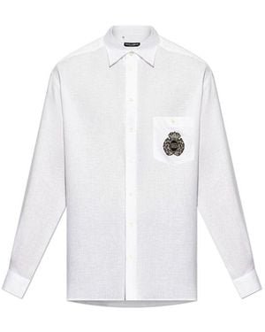 Dolce & Gabbana Linen Shirt - White