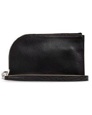 Rick Owens Neck Strap Wallet - Black