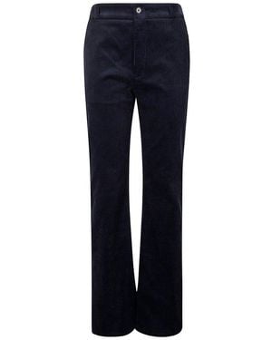 A.P.C. Straight Leg Corduroy Trousers - Blue