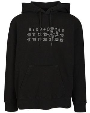 MM6 by Maison Martin Margiela Numeric Sweatshirt - Black