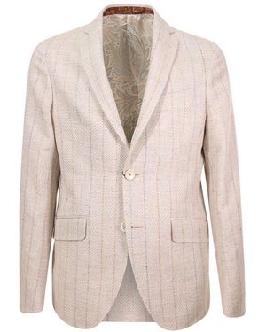 Etro Micro-Striped Blazer - Natural