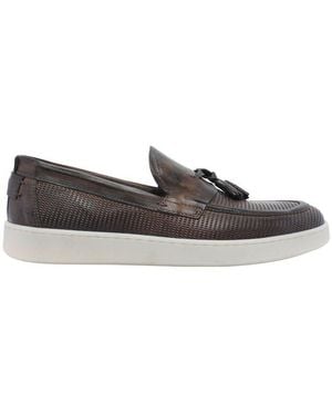 Pawelk's Tassel Flat Shoes - Brown