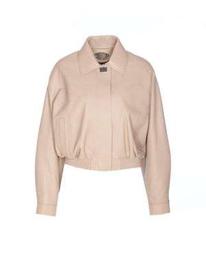 Fendi Patchwork Printed Bomber Jacket in Blue | Lyst