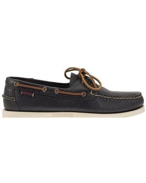 Sebago Portland Martellato Lace-Up Loafers - Black