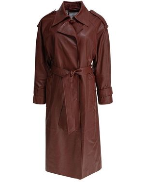 IVY & OAK Belted Trench Coat - Red