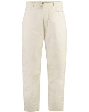 Stone Island Shadow Project Cotton Blend Trousers - Natural