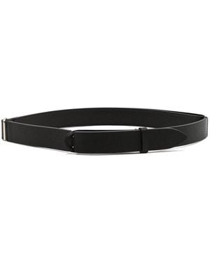 Orciani Saffiano Nobuckle Belt - White