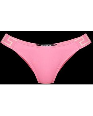 Versace Logo Band Swimsuit Bottoms - Black