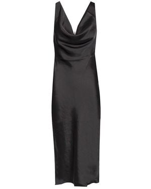 Norma Kamali Cowl-Neck Midi Dress - Black