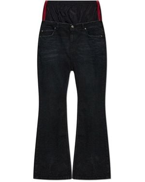 Balenciaga Layered Flared Jeans - Black