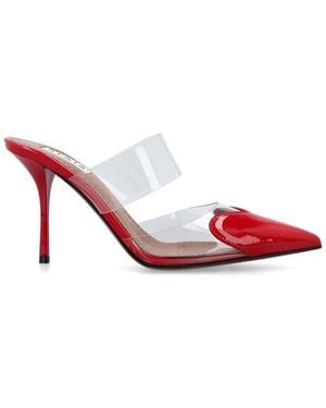 Alaïa Heeled Mules - Red