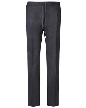 Lardini Drawstring Tapered Trousers - Blue