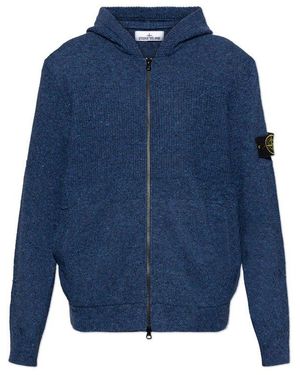 Stone island knitted hoodie shop