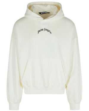 Palm Angels Cotton Sweatshirt - White