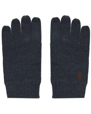 Polo Ralph Lauren Pony Wool Gloves - Blue