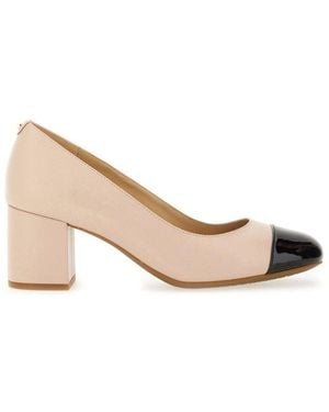 MICHAEL Michael Kors Perla Flex Leather Court Shoes - Natural