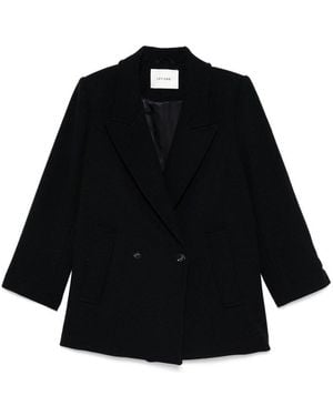 IVY & OAK Double-Breasted Coat - Black