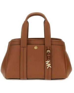 MICHAEL Michael Kors Romee Extra-Small Pebbled Leather Crossbody Bag - Brown
