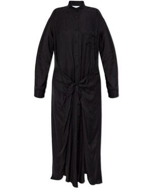 Moschino Belted Long-Sleeved Dress - Black