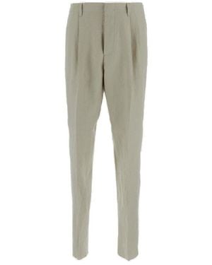 Lardini Eqatos Pleated Tapered Trousers - Green