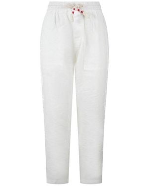 Mc2 Saint Barth Drawstring Calais Pants - White