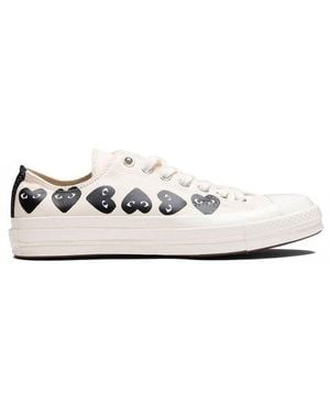 Converse X Comme Des Garçons Play Chuck 70 Low-Top Trainers - White