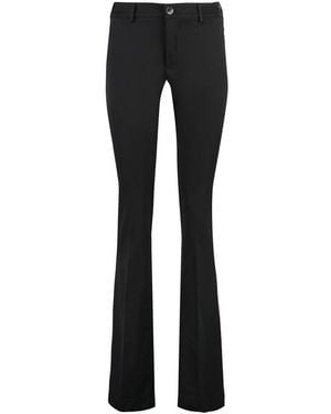 PT01 Elsa Viscose Flared Pants - Black