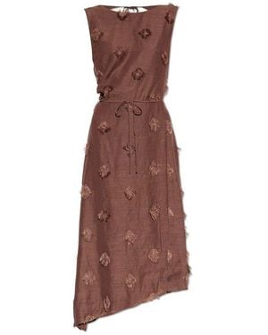 Samsøe & Samsøe Belted Midi Dress - Brown