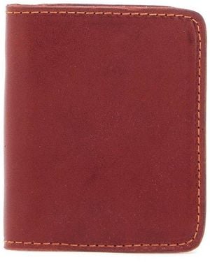 Guidi Sanp Buttoned Wallet - Red