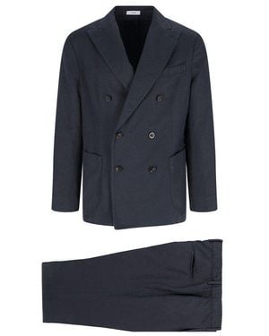 Boglioli Double-Breasted Suit - Blue
