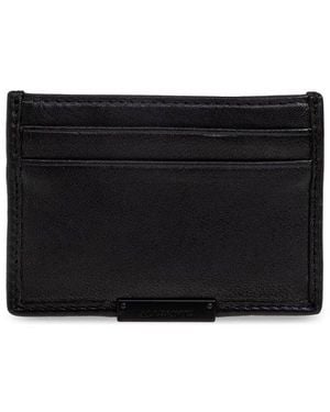 AllSaints Minimalist Card Holder Wallet - Black