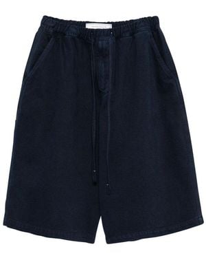 Societe Anonyme Straight Leg Drawstring Bermuda Shorts - Blue