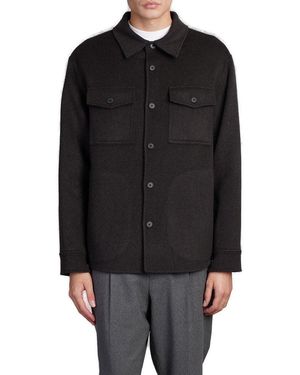 Theory Buttoned Shirt Jacket - Black