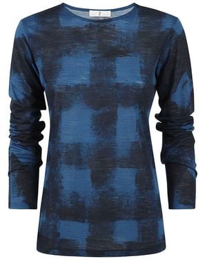 Whyci Long Sleeve Top - Blue