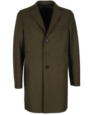 Harris Wharf London Button-Up Coat - Green