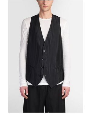 Ann Demeulemeester Juikko Striped Vest - Blue