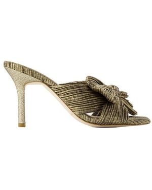 Loeffler Randall Claudia Bow Sandals - Metallic