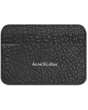 Acne Studios Logo Embossed Card Holder - Black